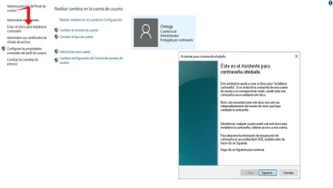 Unidades flash de restablecimiento de contraseña de Windows