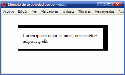 Ejemplo de propiedad border-width