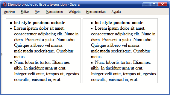 Ejemplo de propiedad list-style-position