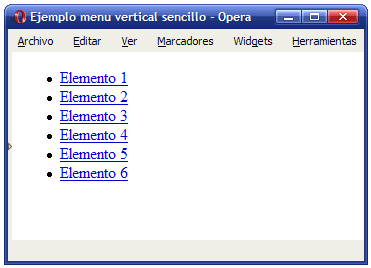 Menú vertical: definiendo su anchura