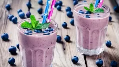 Batido de arándanos
