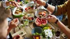 Cena saludable para tus invitados