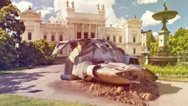 Combinar Imágenes Para Hacer Una Nave Espacial En Su Campus