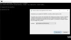 Como Crear un disco de reparacion del sistema
