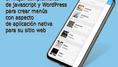 Como crear un menu para tu sitio Web con aspecto de aplicación nativa