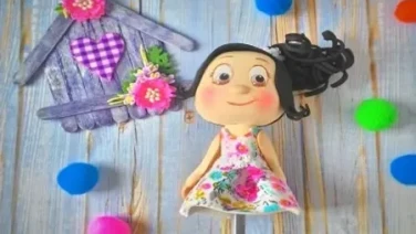 Como hacer una casita hecha de palos de helado