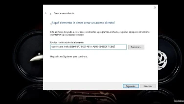 Cómo creamos los accesos directos utilizando los comandos Shell
