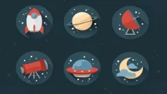 Cómo crear iconos con estilo de espacio con Adobe Photoshop