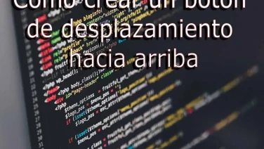 Cómo crear un botón de subir arriba - scroll top scroll bottom