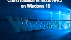 Cómo habilitar el modo AHCI en Windows 10