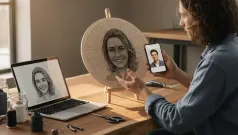 Del retrato digital al arte hecho a mano: nuevas formas de transformar nuestros recuerdos