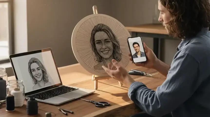 Del retrato digital al arte hecho a mano: nuevas formas de transformar nuestros recuerdos