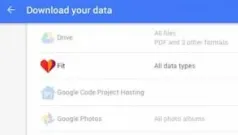Exportación de datos de Google Fit