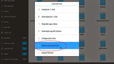 Montar el sistema de lectura y escritura en Android