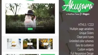 Plantilla para wordpress Akusara