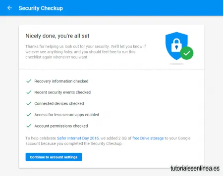 Google Chequeo de Seguridad
