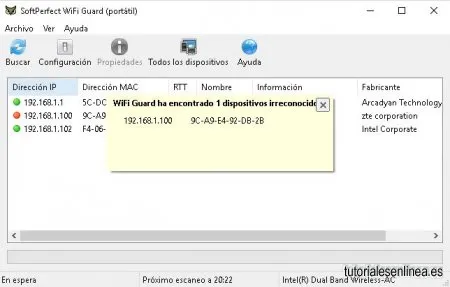 Detecta intrusos en tu WiFi usando SoftPerfect Wifi Guardián