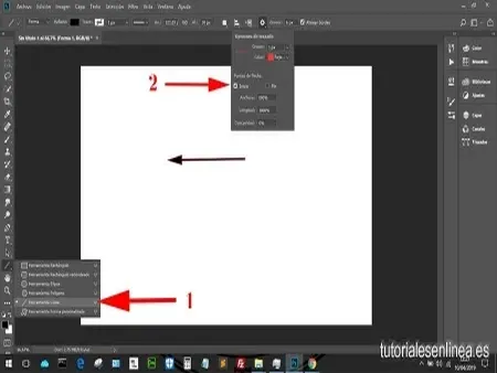 Cómo dibujar una flecha en Photoshop CC