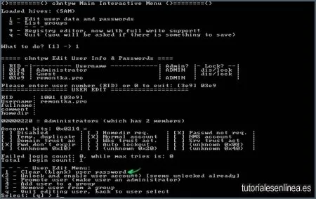 Unidades flash de restablecimiento de contraseña de Windows