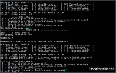 Unidades flash de restablecimiento de contraseña de Windows