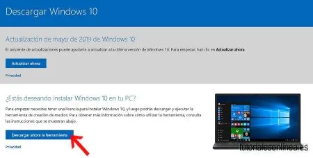 Cómo descargar Windows 10 ISO de Microsoft