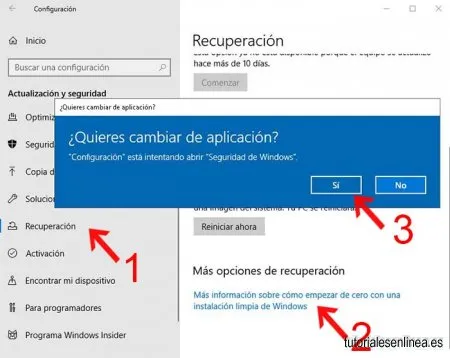 Instalación automática limpia de Windows 10