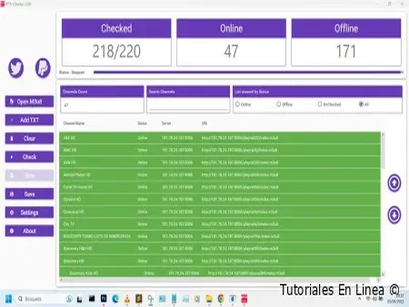 Comprobador de IPTV